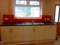 Kitchen and red tiles